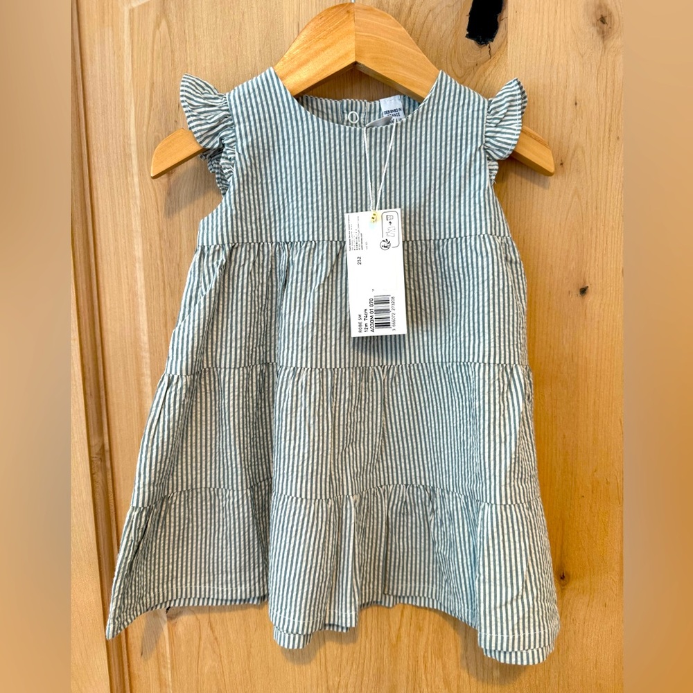 Petit Bateau dress 12 months NWT